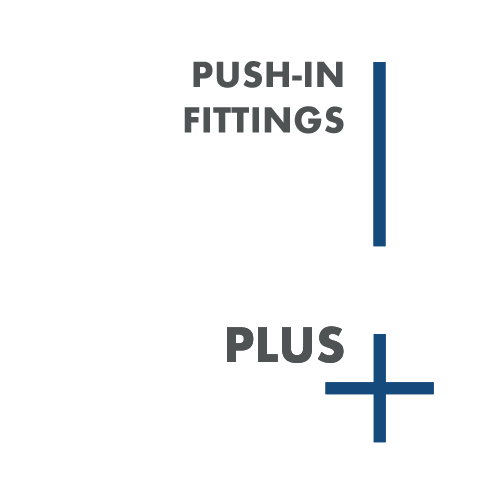 Plus Push-in Fittings - Plastic push-in fittings for high performance