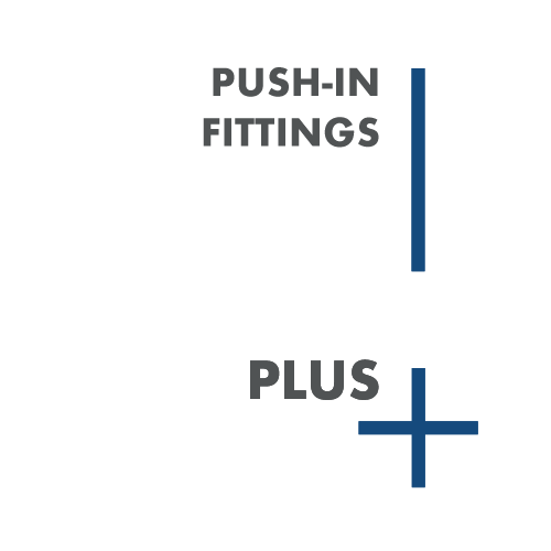 Plus Push-in Fittings - Plastic push-in fittings