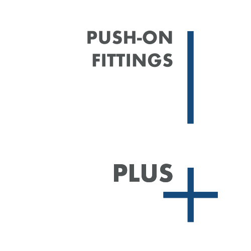 Plus Push-On Fittings - Polypropylene Push-on Fittings