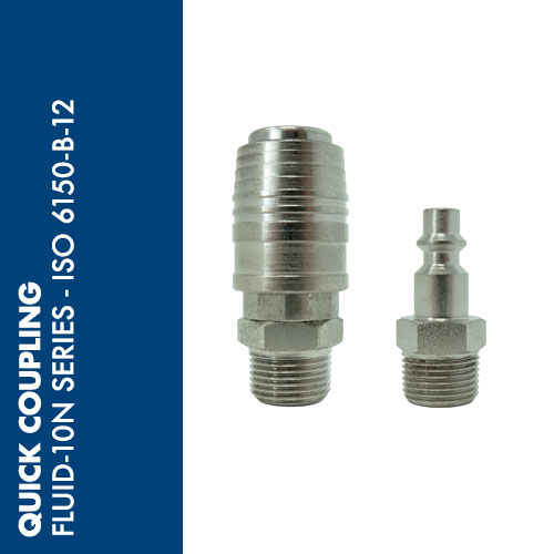 F10N - FLUID-10N series quick couplings - ISO 6150-B-12 profile 