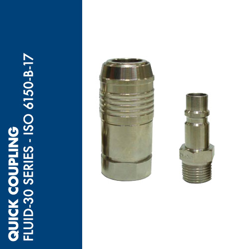 FL30 - FLUID-30 series quick couplings - ISO 6150-B-17 profile 