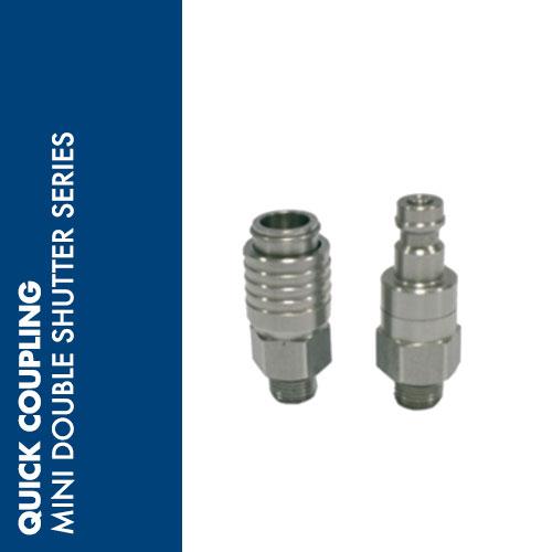 MDPO - MINI series quick couplings double shutter 