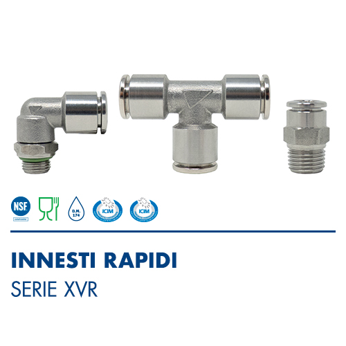 XVR - Innesti Rapidi Inox AISI 316L - Serie XVR 