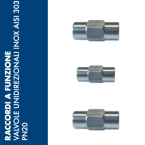 CHV3 - Valvola Unidirezionale Inox AISI 303 PN 20 