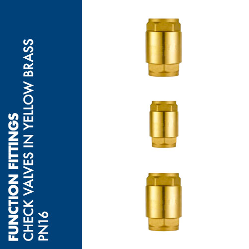 CHV4 - Check valve in yellow brass PN 16 