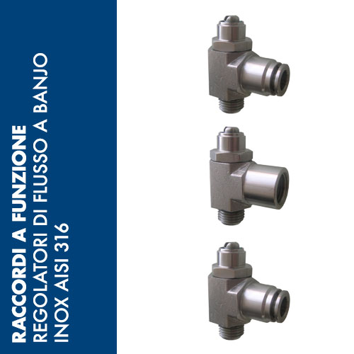 SXSC - Regolatore di Flusso a Banjo Inox AISI 316 