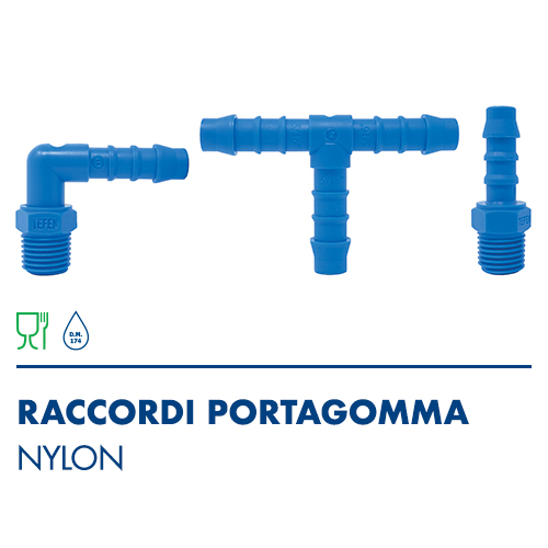 5000 - Raccordi portagomma in Nylon 