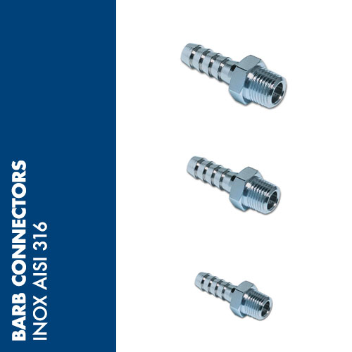 PGX6 - Barb Connector Inox AISI 316 