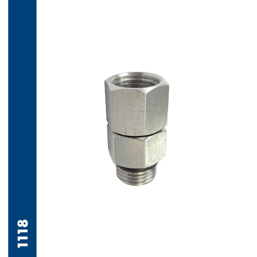 Swivel nipple BSPP thread with OR