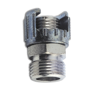 Male connector BSPP thread with milled nut