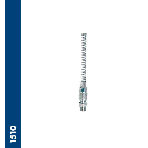 Raccordo diritto maschio conico BSPT + dado con molla