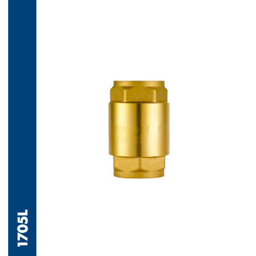 Immagine 1705L - Check valve BSPP thread in yellow brass PN 16