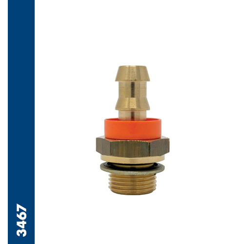 Male barb connector BSPP thread