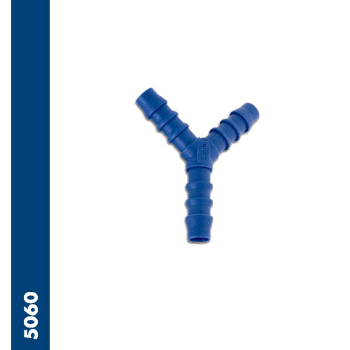 Y barb connector