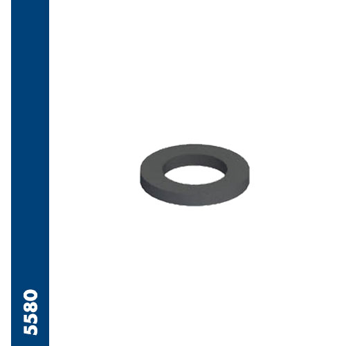 Flat rubber seal for female thread