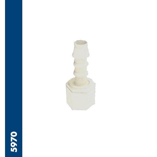 Female swivel hose connector BSPT thread