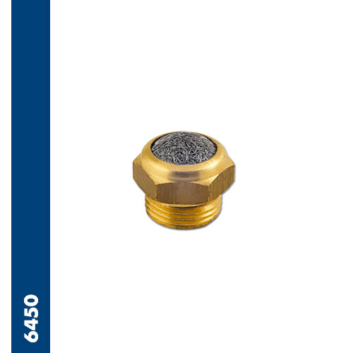 Stainless steel wire silencers on hexagonal brass base