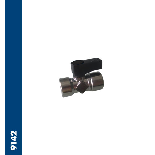 Micro ball valve F/F black lever