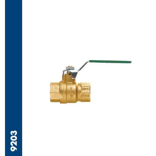 Immagine 9203 - Full bore universal ball valve for potable water according to the certification below, threaded ends F/F UNI ISO 7/1 Rp