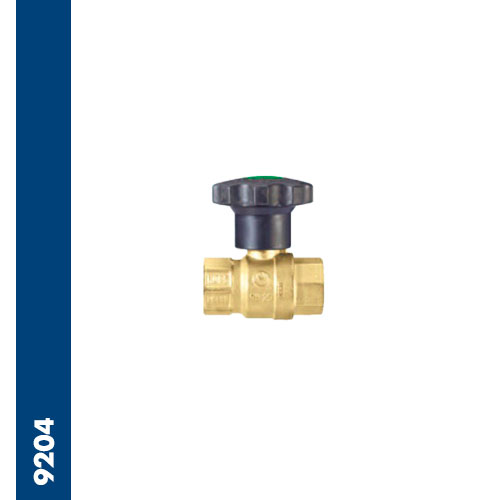 Immagine 9204 - Full bore universal ball valve with geared 360-degree action for potable water according to the certification below, threaded ends F/F UNI ISO 7/1 Rp