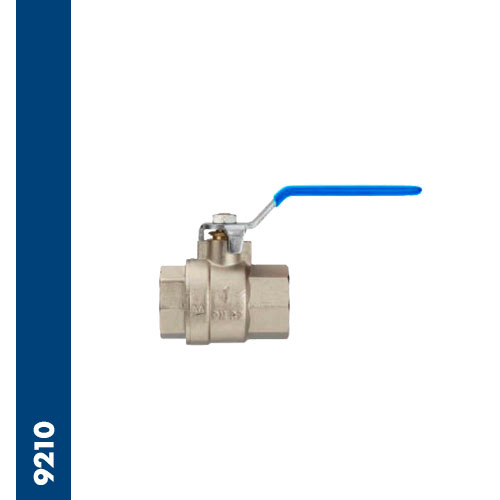 Full bore universal ball valve, threaded ends BSPP F/F - blue lever