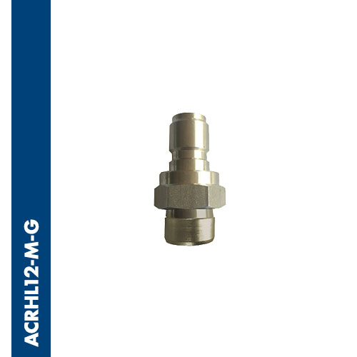 Male quick coupler without seal level