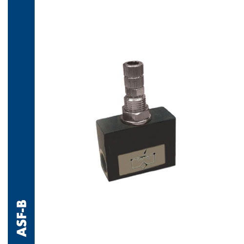 Immagine ASF-B - Bidirectional female flow regulator BSPP thread in aluminum