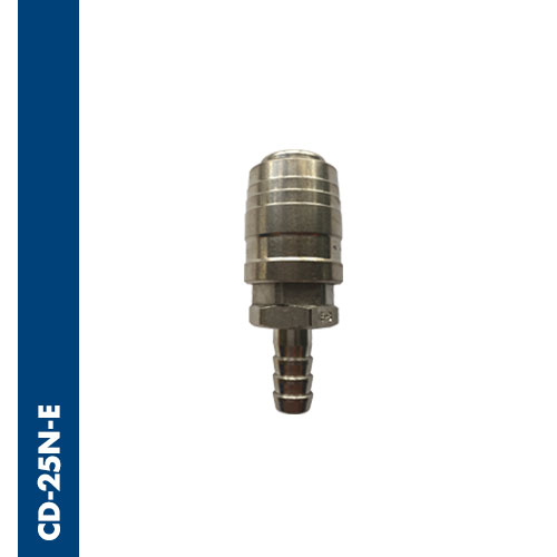 Quick coupler with barb connector, DN 5,2