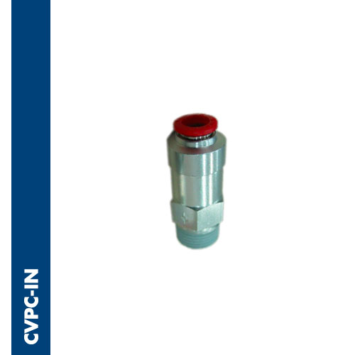 Male connector check valve BSPT thread - IN