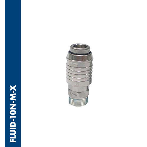 Immagine FLUID-10N-M-X - Male quick coupler