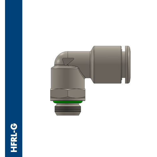 Swivel male elbow BSPP & metric