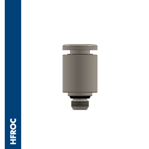 Male connector round body metric thread