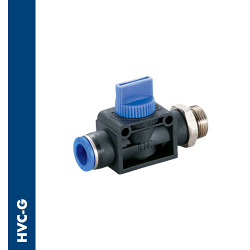 Immagine HVC-G - Male hand valve BSPP thread (flow tube-thread)