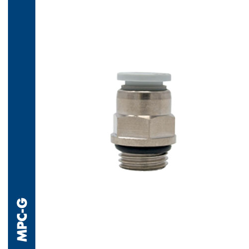 Male connector BSPP & metric thread