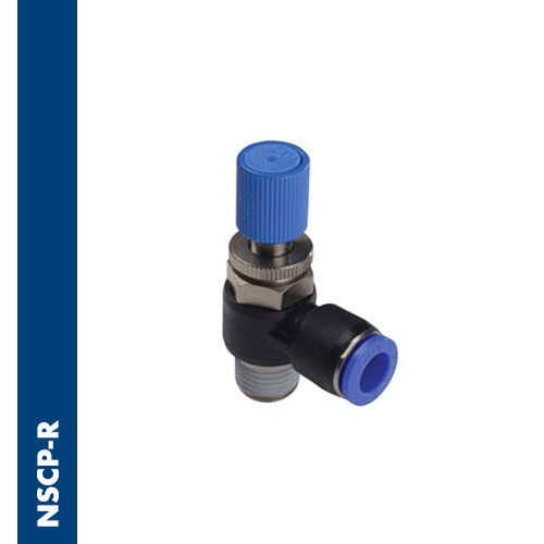 Flow regulator with manual quick exhaust valve BSPT thread