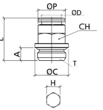 Straight male cylindrical BSPP & metric nickel plated - Tierre Fittings