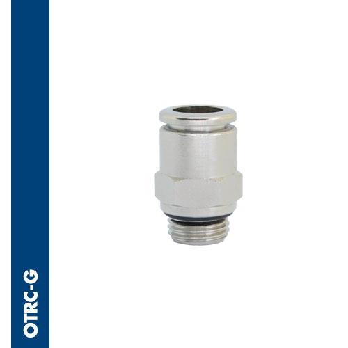 Male connector internal exhagonal BSPP & metric thread nickel plated