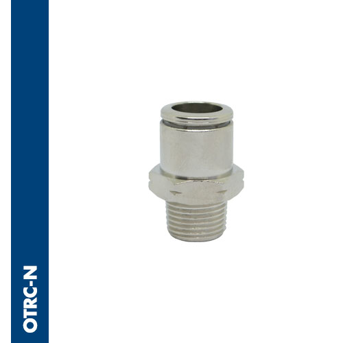 Male connector internal hexagonal NPT thread nickel plated