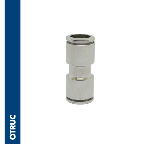 Union connector metric tube nickel plated