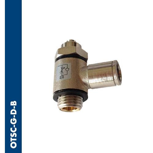 Screwdriver flow regulator BSPP & metric thread bidirectional