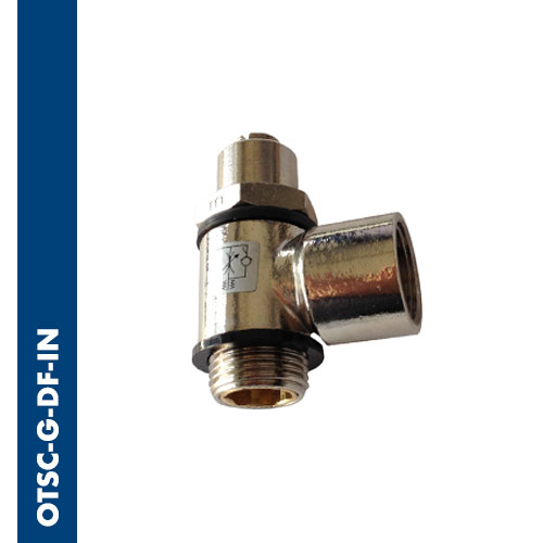 Screwdriver female flow regulator BSPP & metric thread for valves