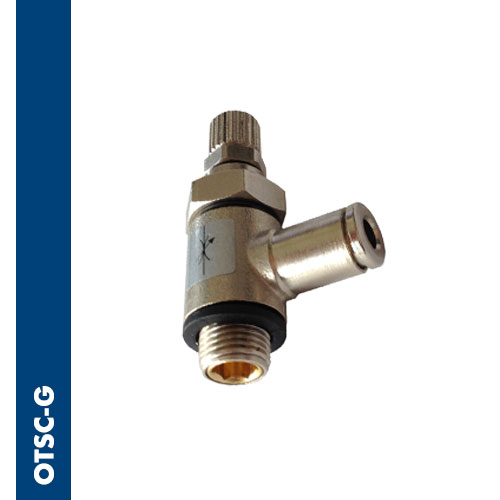 Manual swivel flow regulator BSPP thread for cylinders