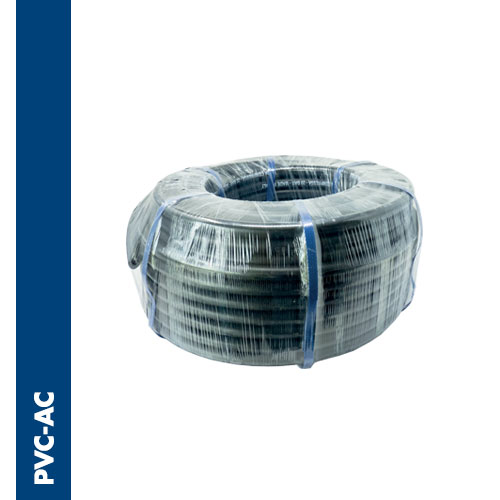 PVC tube with reinforcement in polyester fiber