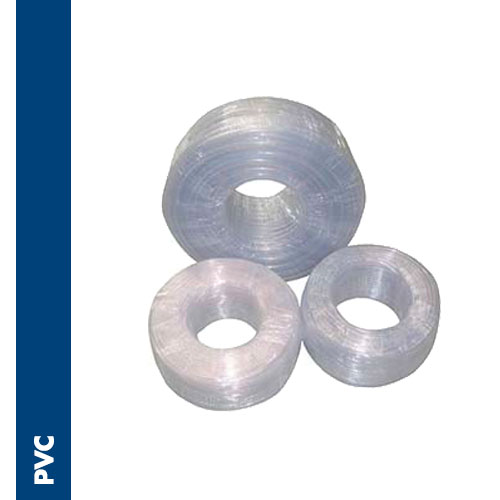 Flexible transparent mono-coating PVC tube