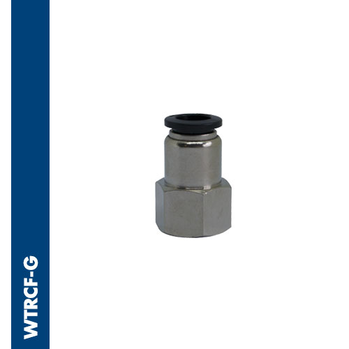 Female connector BSPP thread nickel plated