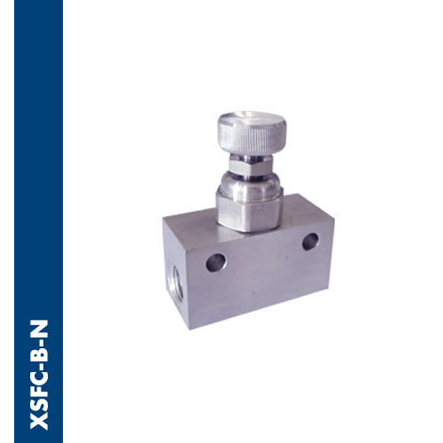 Bidirectional female flow regulator NPT thread Inox AISI 316