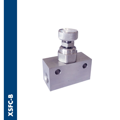 Bidirectional female flow regulator BSPP thread Inox AISI 316